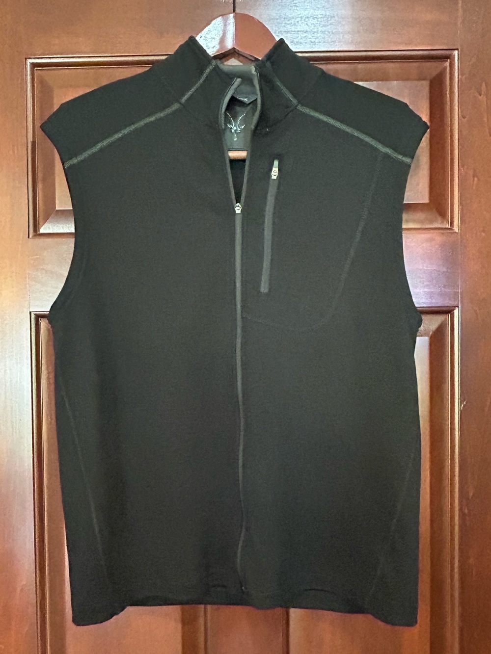 Ibex Merino Wool Full Zip Vest Men’s L Black Outdoor Performance